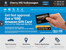 Tablet Screenshot of cherryhillvw.com